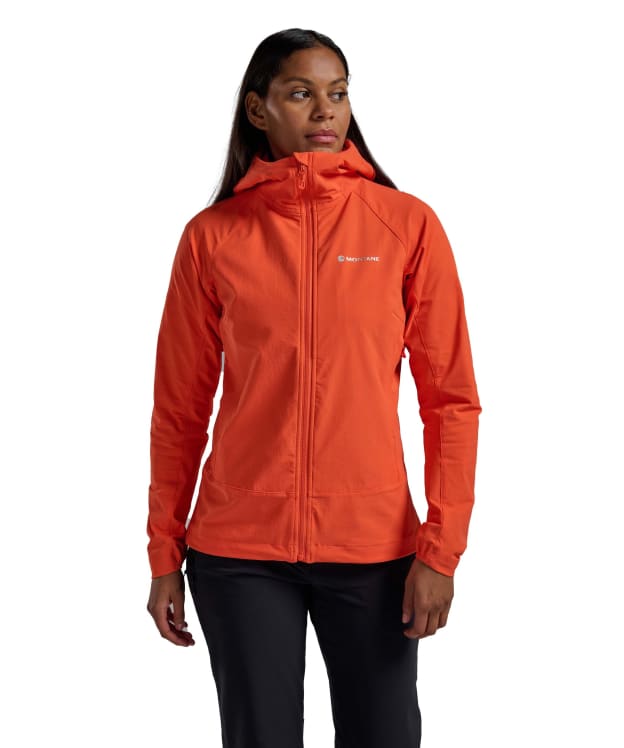 Women's Montane Tenacity Hooded Softshell Jacket - Tigerlily