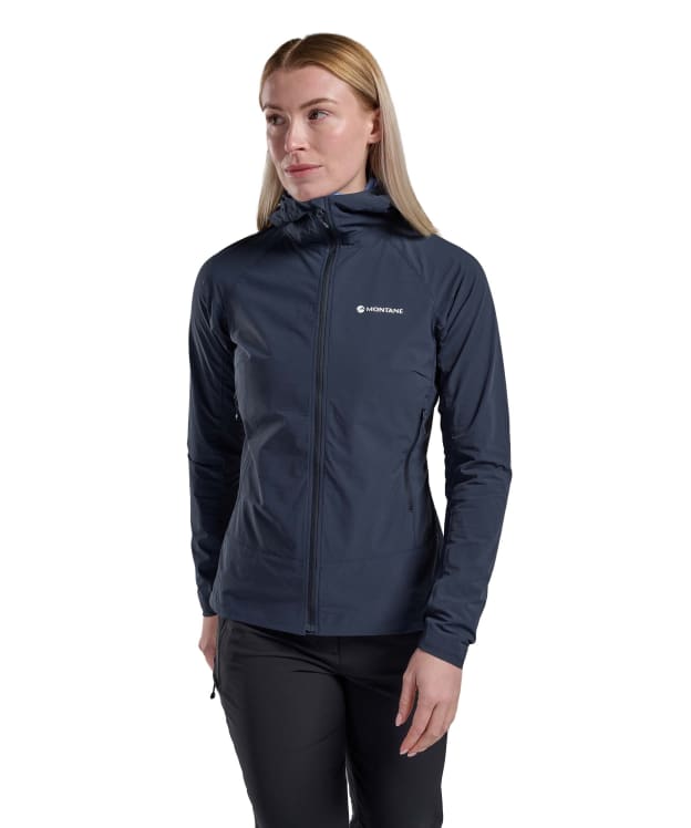Women's Montane Tenacity Nano Hooded Softshell Jacket - Eclipse Blue