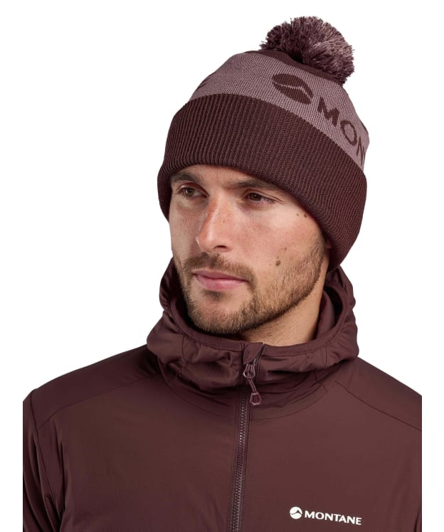 Montane Logo Cuffed Beanie Hat - Dark Garnet