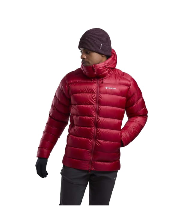 Men's Montane Anti-Freeze XT Hooded Down Jacket - Acer Red