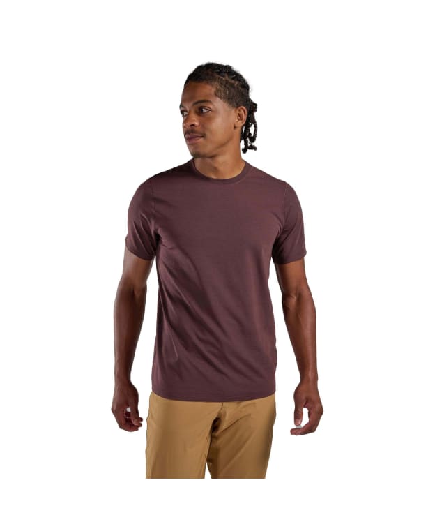 Men's Montane Alhena Merino Blend T-Shirt - Dark Garnet