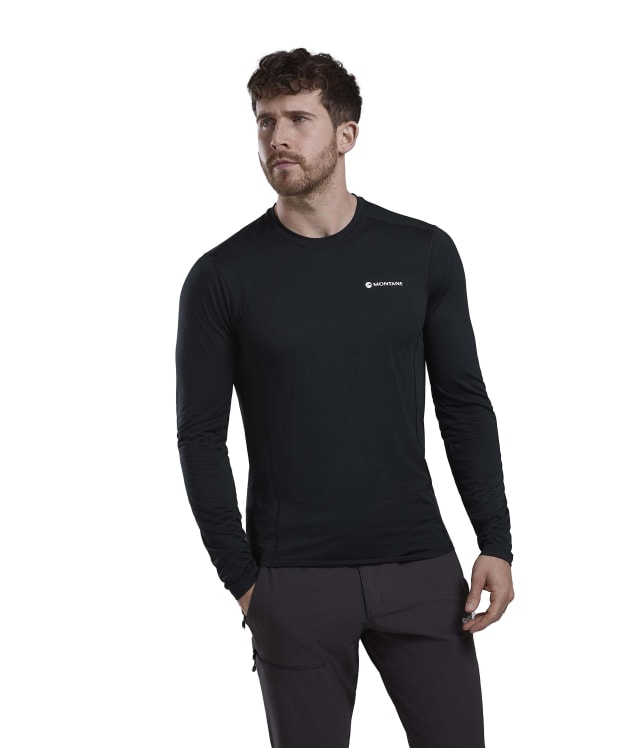 Men's Montane Dart Lite Long Sleeve T-Shirt - Black