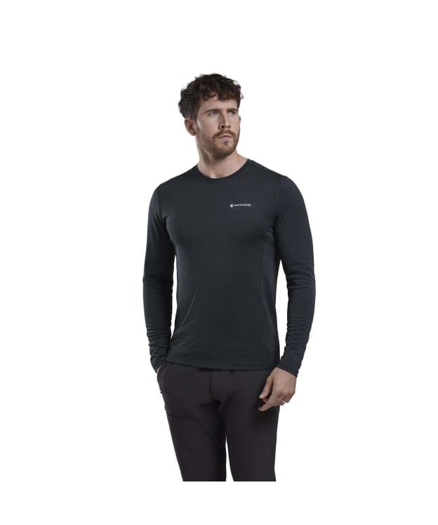 Men's Montane Dart Long Sleeve T-Shirt - Black