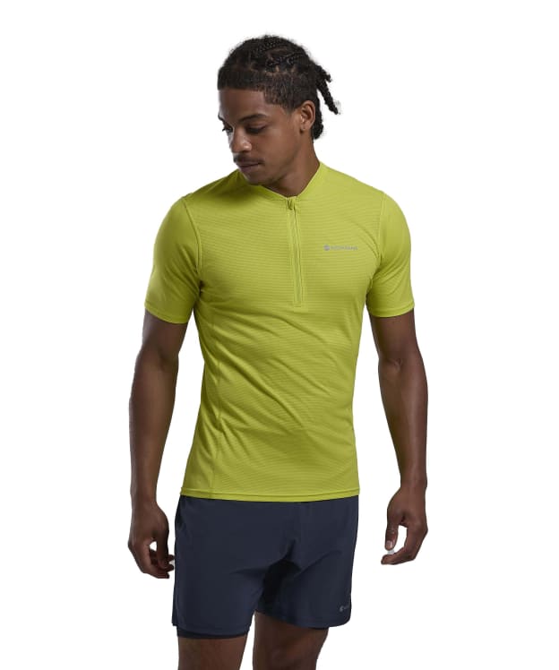Men's Montane Dart Nano Zip T-Shirt - Citrus Spring