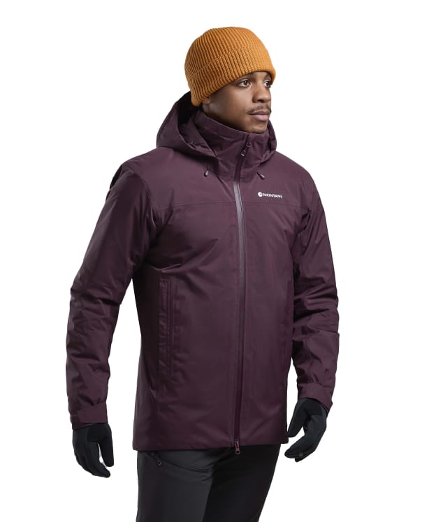 Men's Montane Duality Insulated Waterproof Jacket - Dark Garnet