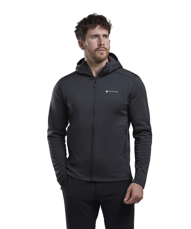 Men's Montane Fury Lite Hooded Fleece Jacket - Midnight Grey