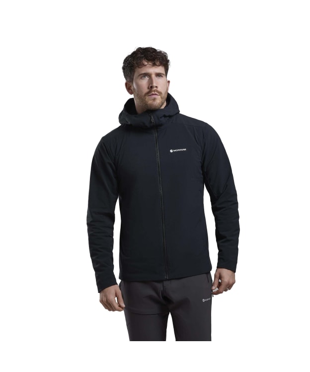 Men's Montane Khamsin Hooded Softshell Jacket - Black