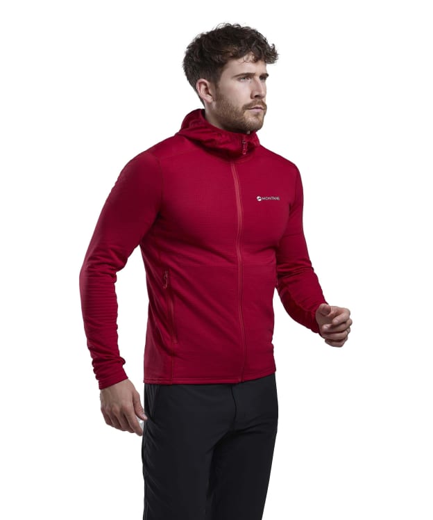 Men's Montane Protium Lite Hooded Fleece Jacket - Acer Red