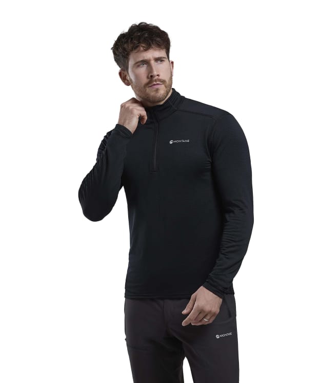 Men's Montane Protium Lite Pull On Fleece - Black