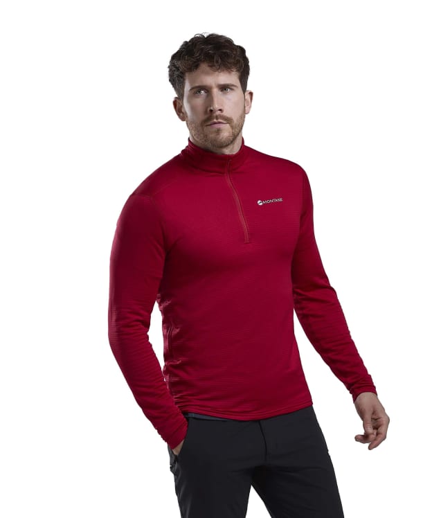 Men's Montane Protium Lite Pull On Fleece - Acer Red