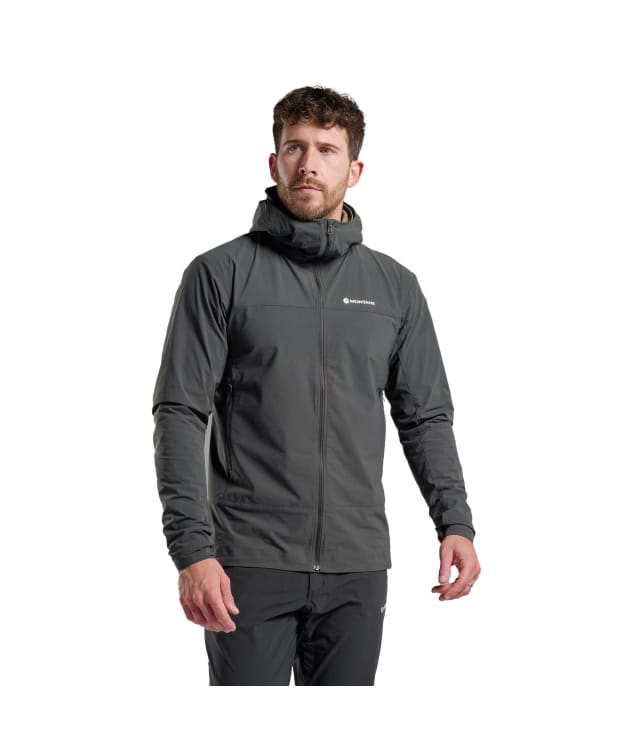 Men's Montane Tenacity Nano Hooded Softshell Jacket - Midnight Grey