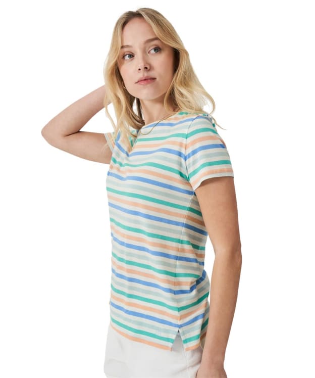 Women's Crew Clothing Breton Short Sleeved T-Shirt - Multi Coloured