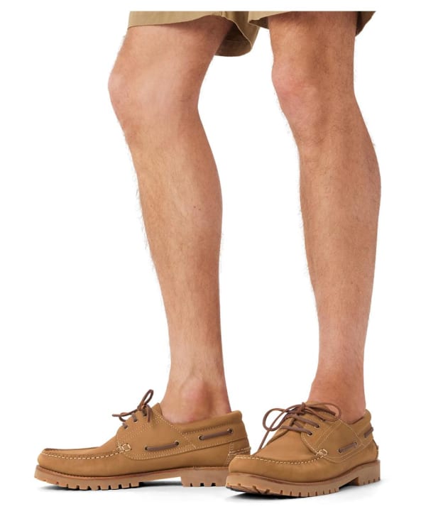 Men's R.M. Williams Dockyard Moccasin Nubuck Boat Shoe - Tan