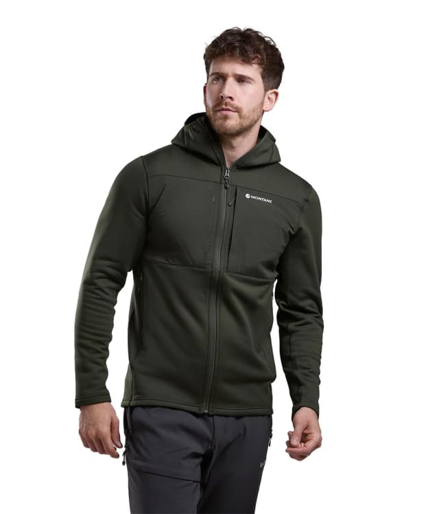 Men's Montane Fury XT Hooded Fleece Jacket - Oak Green