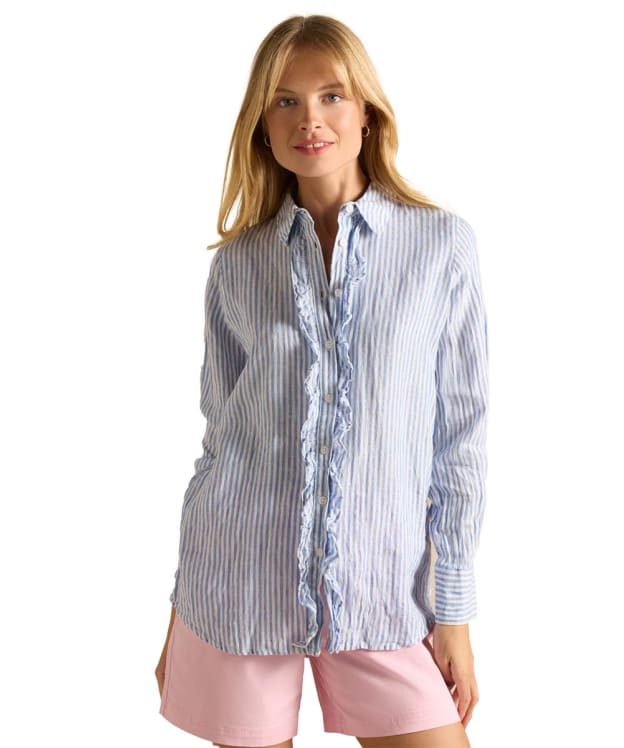 Women's Joules Selene Blouse - Blue / White