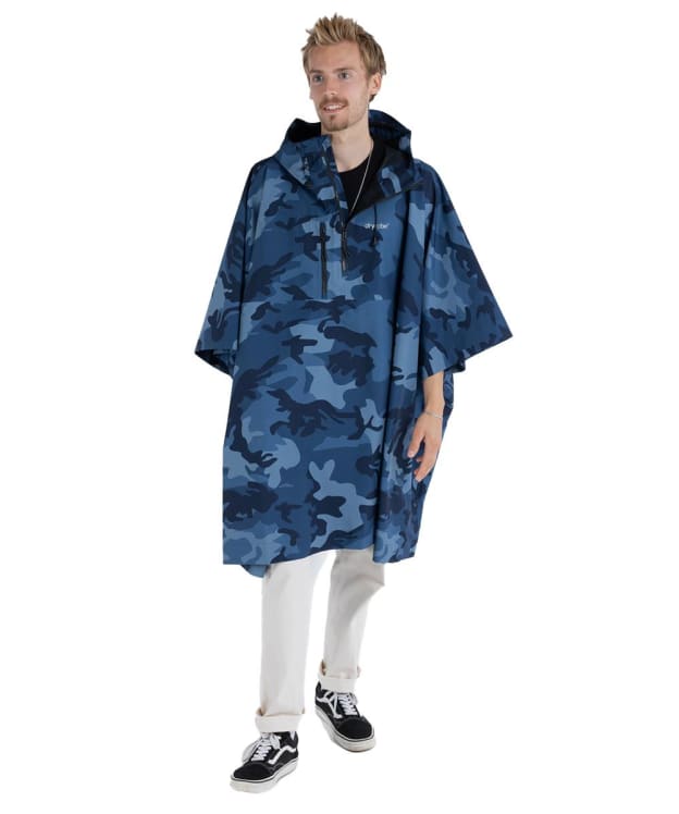 dryrobe® Waterproof Poncho - Blue Camo