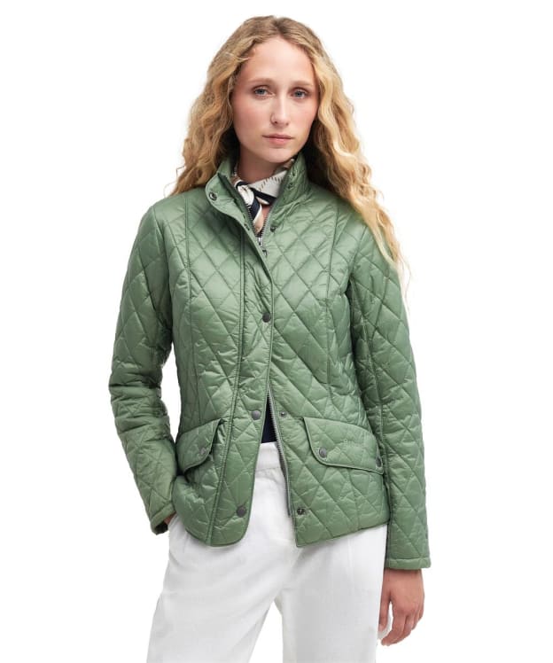 Women's Barbour Flyweight Cavalry Quilted Jacket - Bayleaf