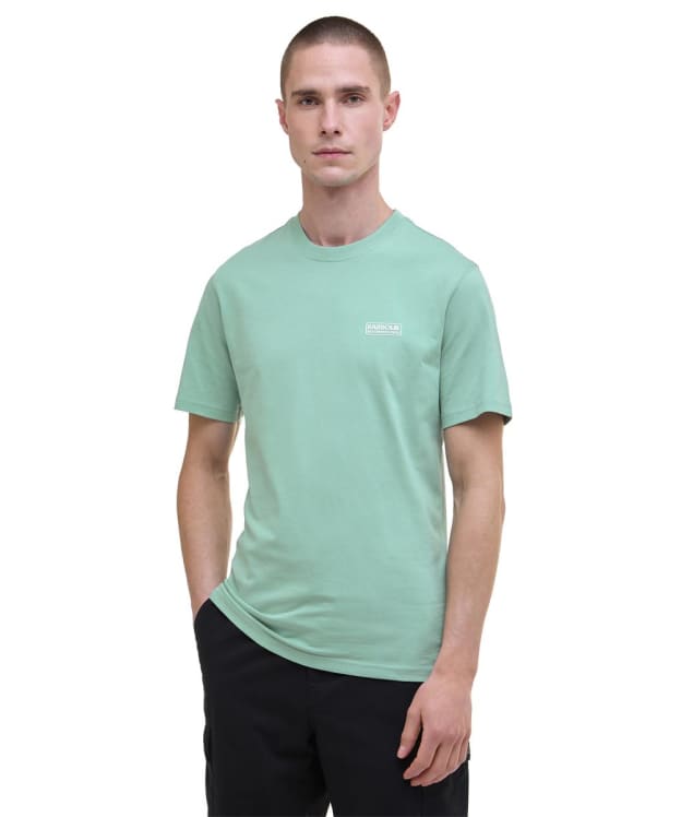 Men's Barbour International Small Logo Tee - Granite Green