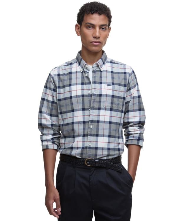 Men's Barbour Lewis Tailored Shirt - Bleached Pine Tartan
