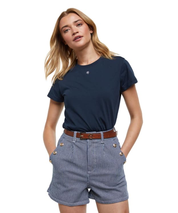 Women's Holland Cooper Amoria Shorts - Ticking Stripe
