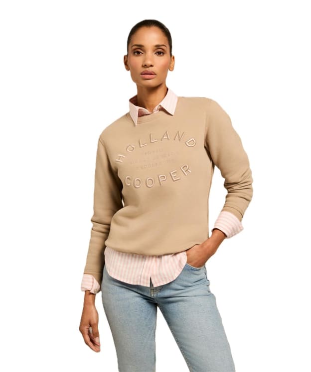 Women's Holland Cooper Varsity Crew - Oatmeal