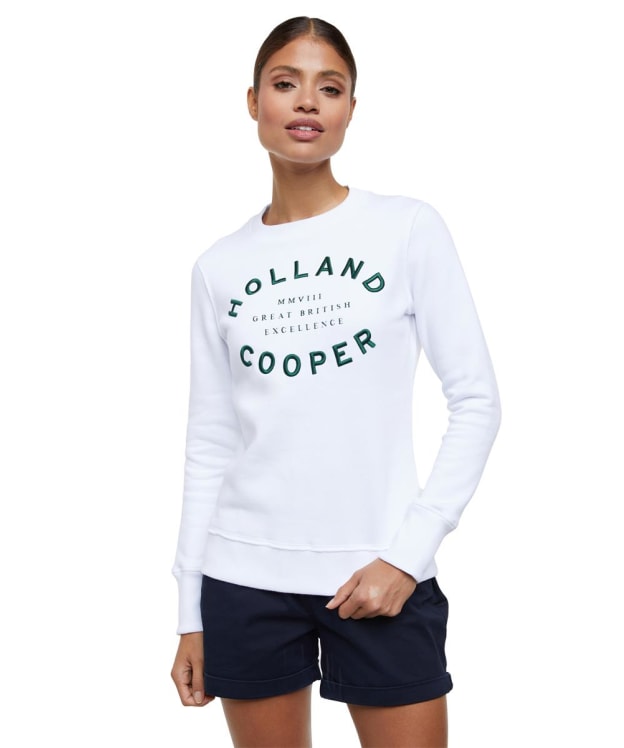 Women's Holland Cooper Varsity Crew - White