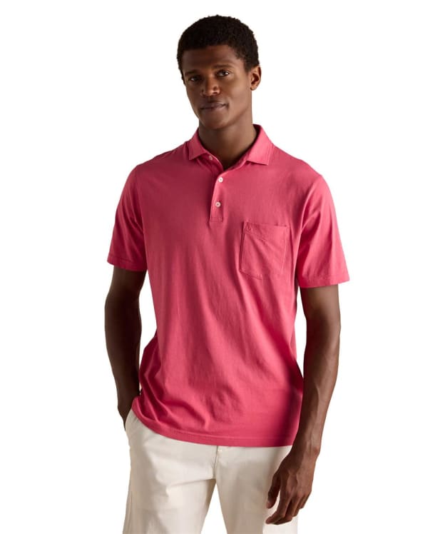 Men's Joules Emmett Soft Touch Polo Shirt - Rose Pink