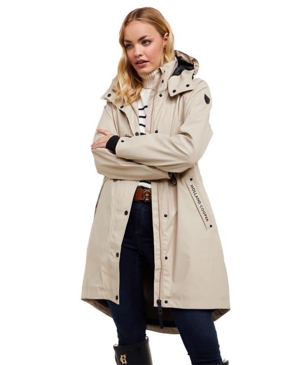 Women's Holland Cooper Chartwell Rain Parka - Stone