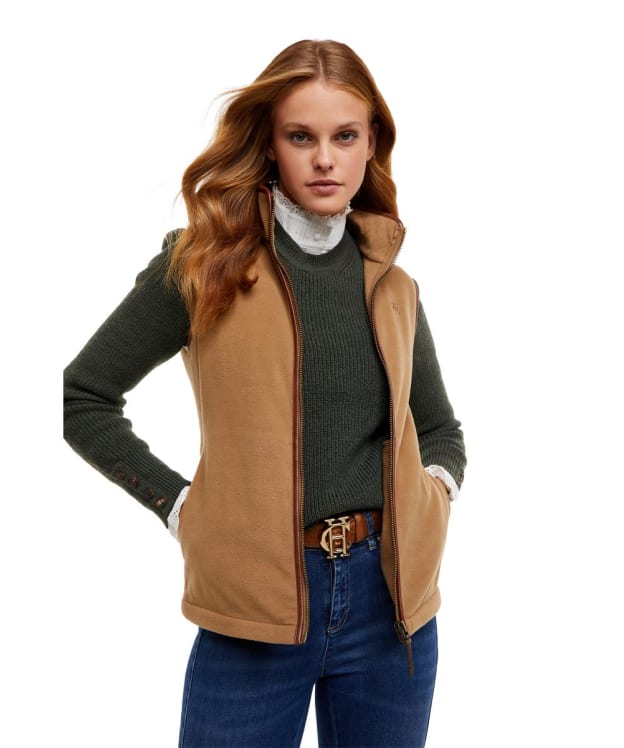 Women's Holland Cooper Country Fleece Gilet - Coffee