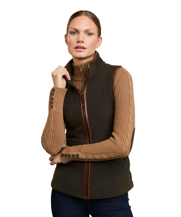 Women's Holland Cooper Country Fleece Gilet - Khaki