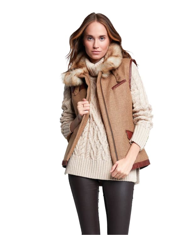 Women’s Holland Cooper Lined Aviator Gilet - Tawny