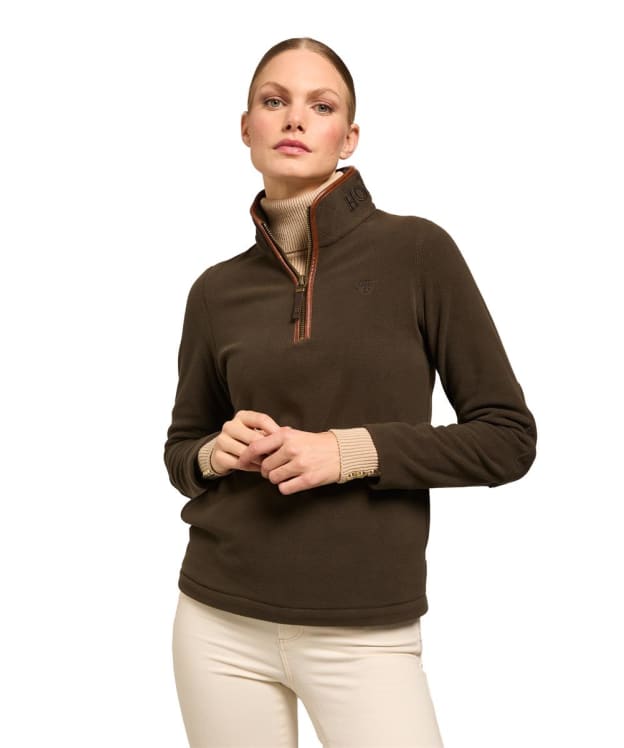 Women’s Holland Cooper Country Fleece Half Zip - Khaki