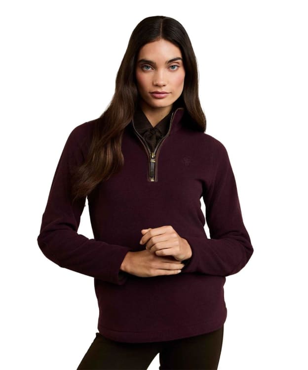 Women’s Holland Cooper Country Fleece Half Zip - Mulberry
