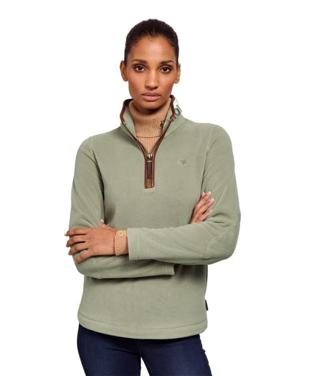 Women’s Holland Cooper Country Fleece Half Zip - Sage