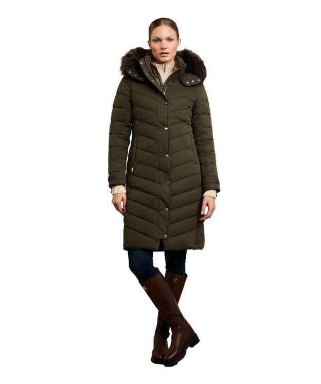 Women's Holland Cooper Chamonix Quilted Coat - Khaki