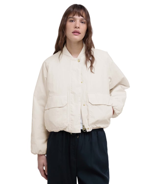Women's Barbour International Costello Bomber Casual Jacket - Neutral