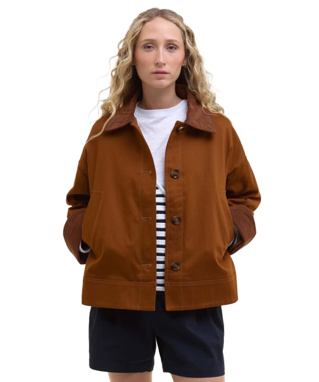 Women's Barbour Abbey Casual Jacket - Rust Brown
