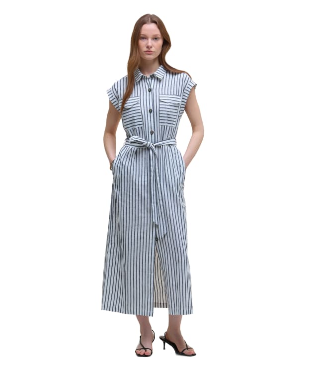 Women's Barbour Abby Dress - Navy/White Stripe