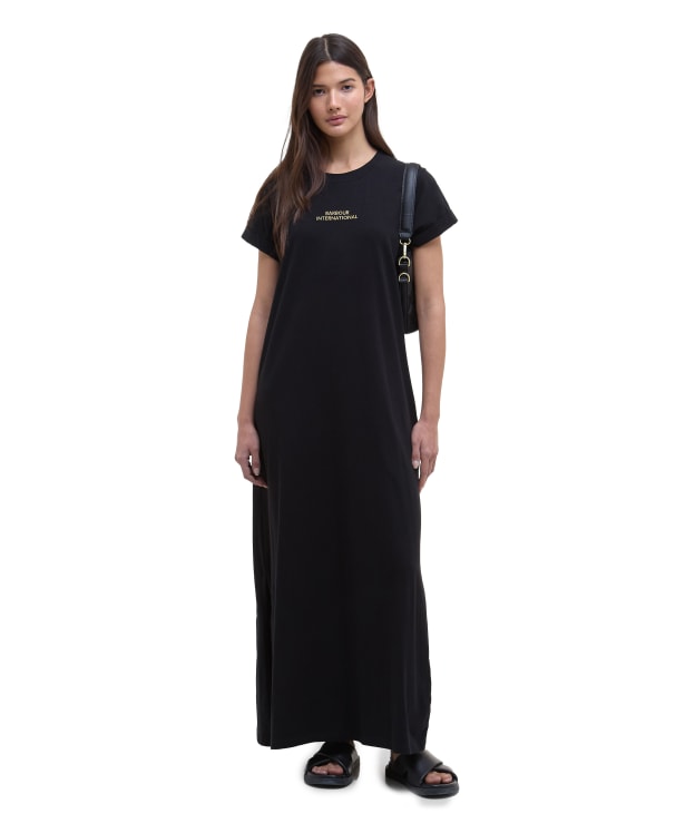 Women's Barbour International Palma Maxi Dress - Black