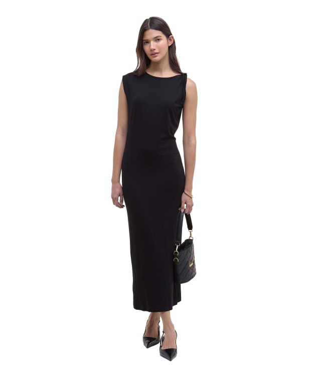 Women's Barbour International Felicity Midi Dress - Black