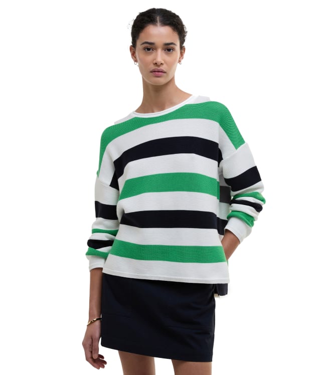 Women's Barbour Marine Stripe Knitted Jumper - Multi Stripe