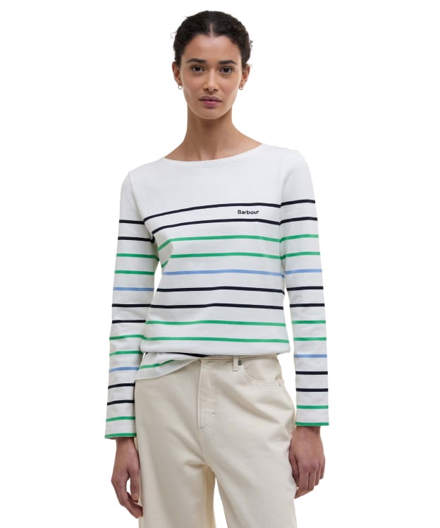 Women's Barbour Hawkins Top - Cloud Stripe 2