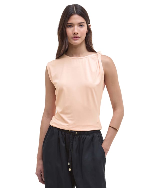 Women's Barbour International Felicity Top - Peach Parfait