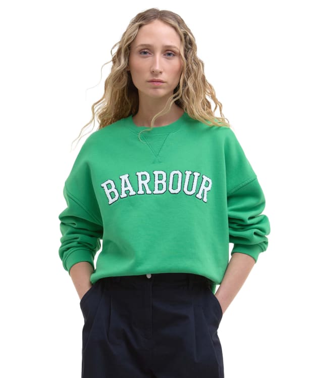 Women's Barbour Silverdale Sweatshirt - Kelly Green