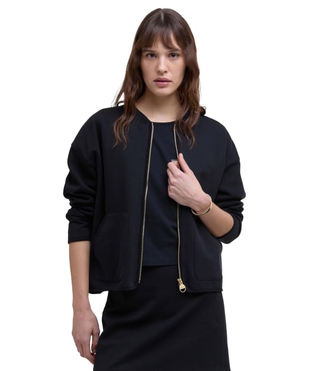 Women's Barbour International Clara Sweat Bomber - Black