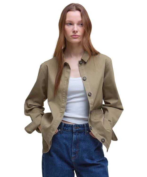 Women's Barbour Lyndale Overshirt - Dusky Green