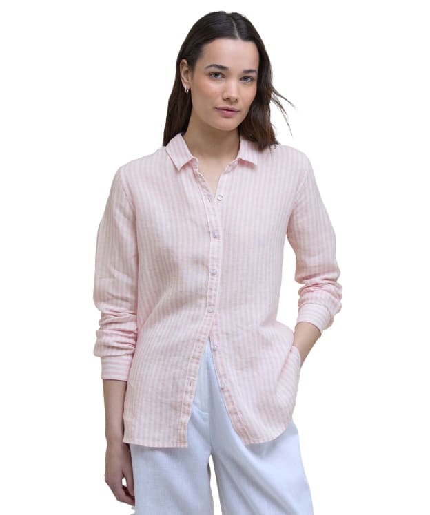 Women's Barbour Marine Shirt - Pink Punch Stripe