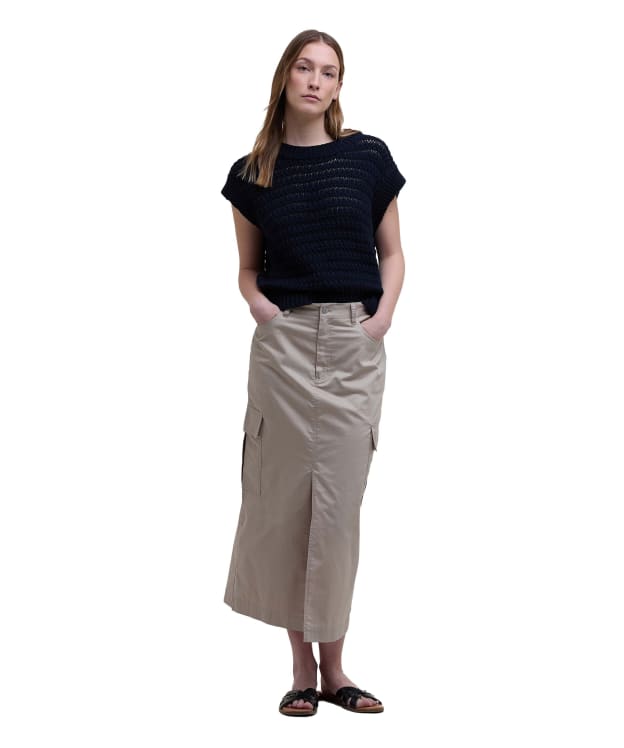 Women's Barbour Luna Midi Skirt - Light Sand