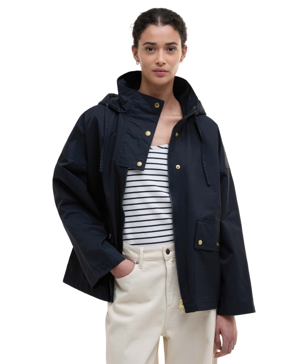 Women's Barbour Cecile Showerproof Jacket - Dark Navy