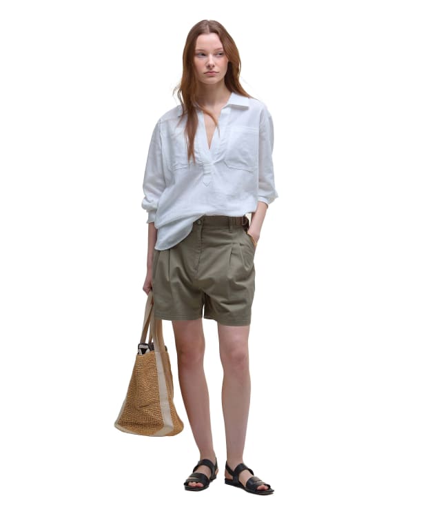 Women's Barbour Cecile Shorts - Dusky Green